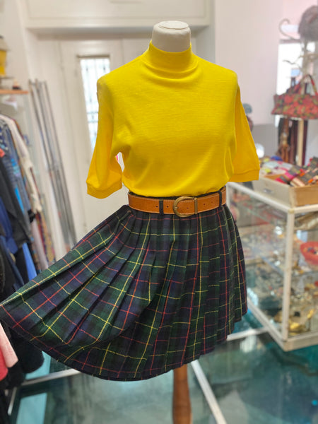 Minigonna 80s tartan