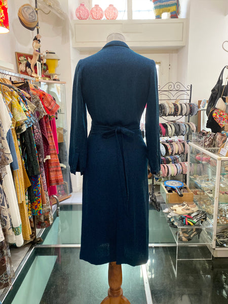 Abito 80s does 40s blu