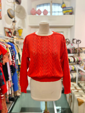 Maglioncino rosso cotone