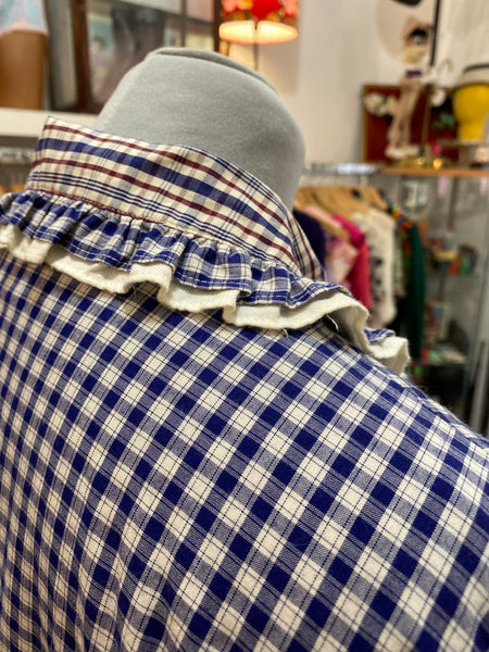 Camicia scacchi Benetton 80s