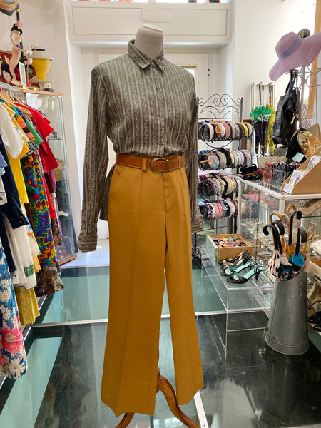 Pantaloni 70s senape