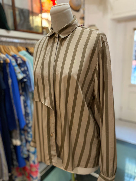 Camicia 80s tortora