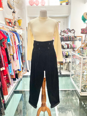 Pantaloni velluto costine 80s