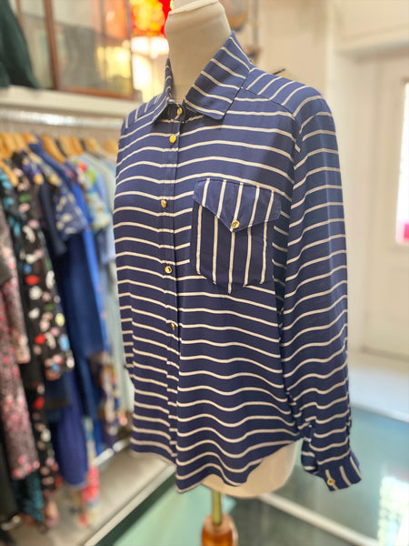Camicia seta righe