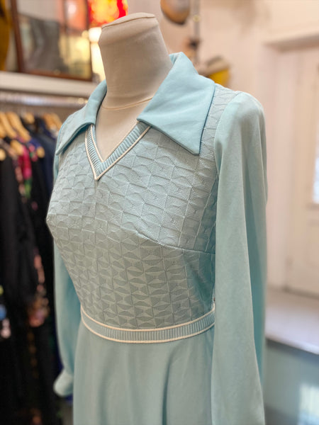 Abito 70s azzurro