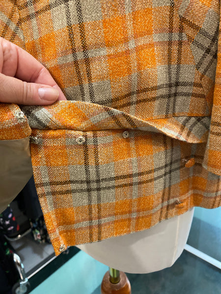 Giacca 50s scacchi arancio