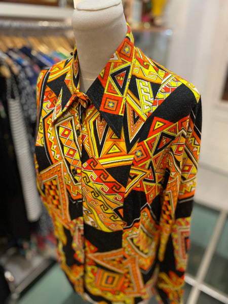 Camicia 70s geometria