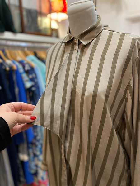 Camicia 80s tortora