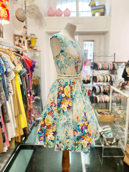 Abito 80s fiori