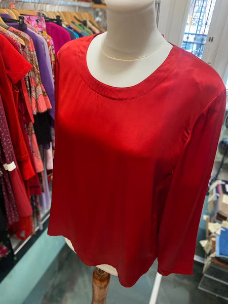 Blusa seta rossa