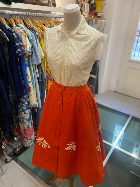 Gonna 50s ricamata