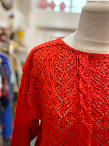 Maglioncino rosso cotone