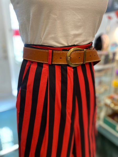 Pantaloni righe rosso nero