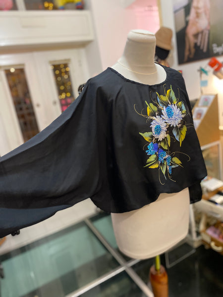 Blusa 80s dipinta a mano