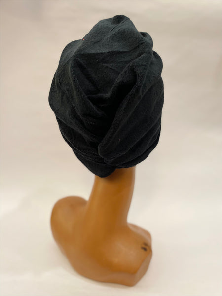 Turbante spugna nero