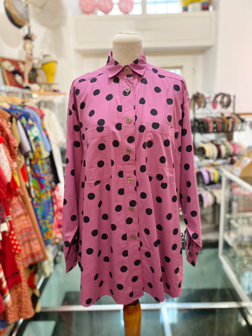 Camicia viola pois