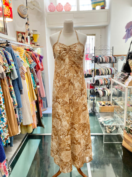 Abito 70s lurex dorato