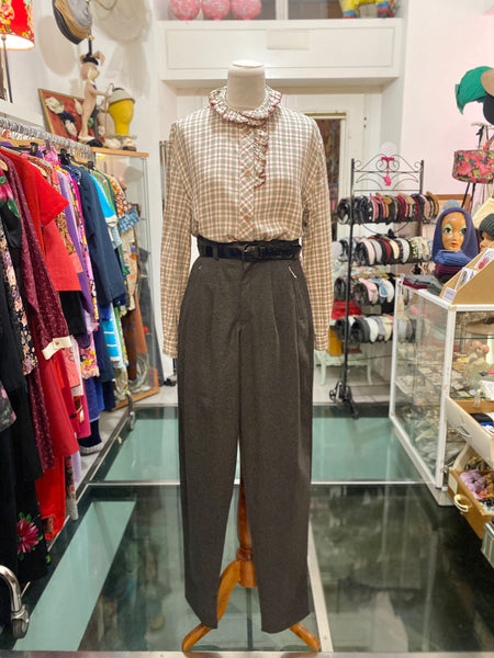 Pantaloni 80s grigio scuro