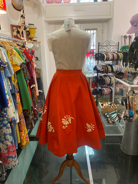Gonna 50s ricamata