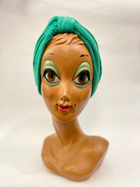 Turbante spugna verde