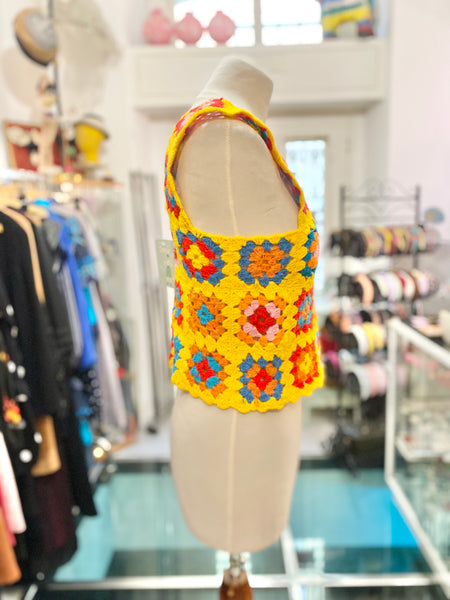 Gilet 70s granny square